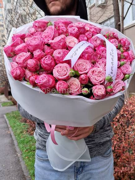 Букет из 15 пионовидных роз